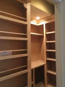 Space planning, builtin shelving, Nashville interior design by Eric Ross.